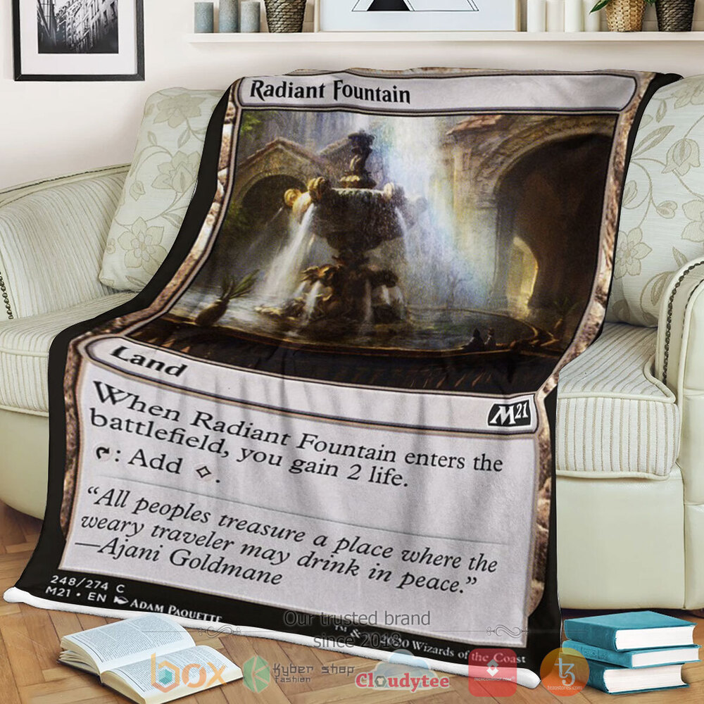 Game Mtg Radiant Fountain Fleece Blanket Game Mtg Radiant Fountain Fleece Blanket