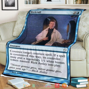 Game Mtg Rickroll Blanket