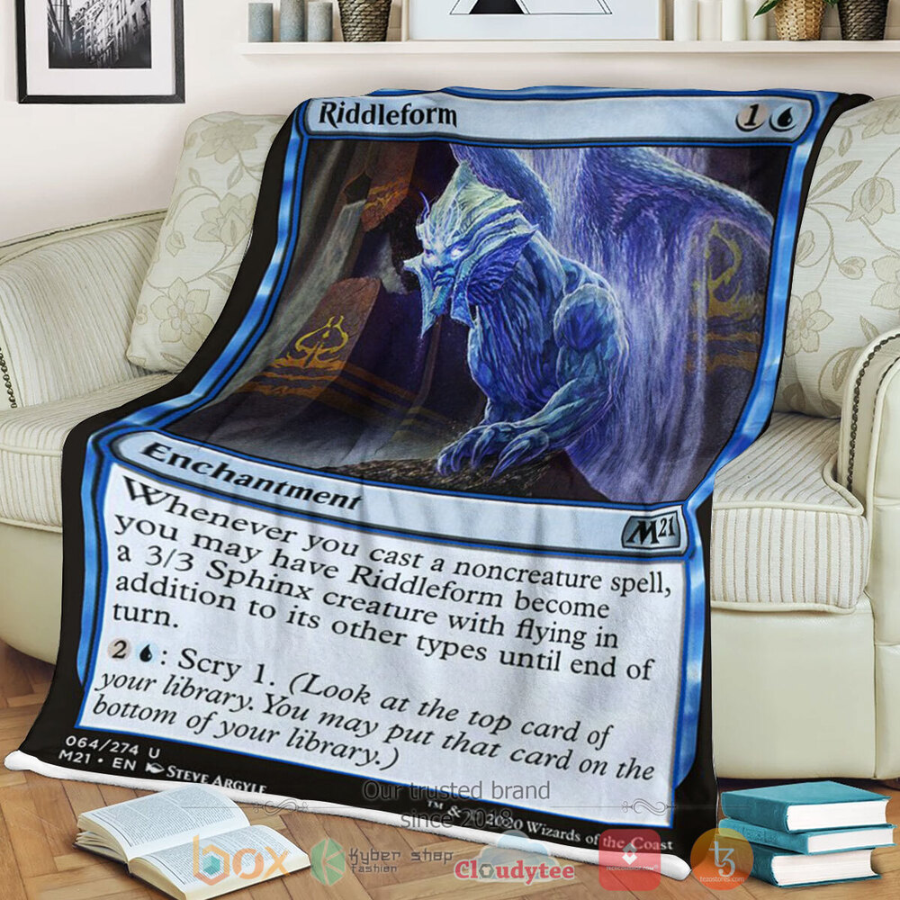 Game Mtg Riddleform Fleece Blanket Game Mtg Riddleform Fleece Blanket