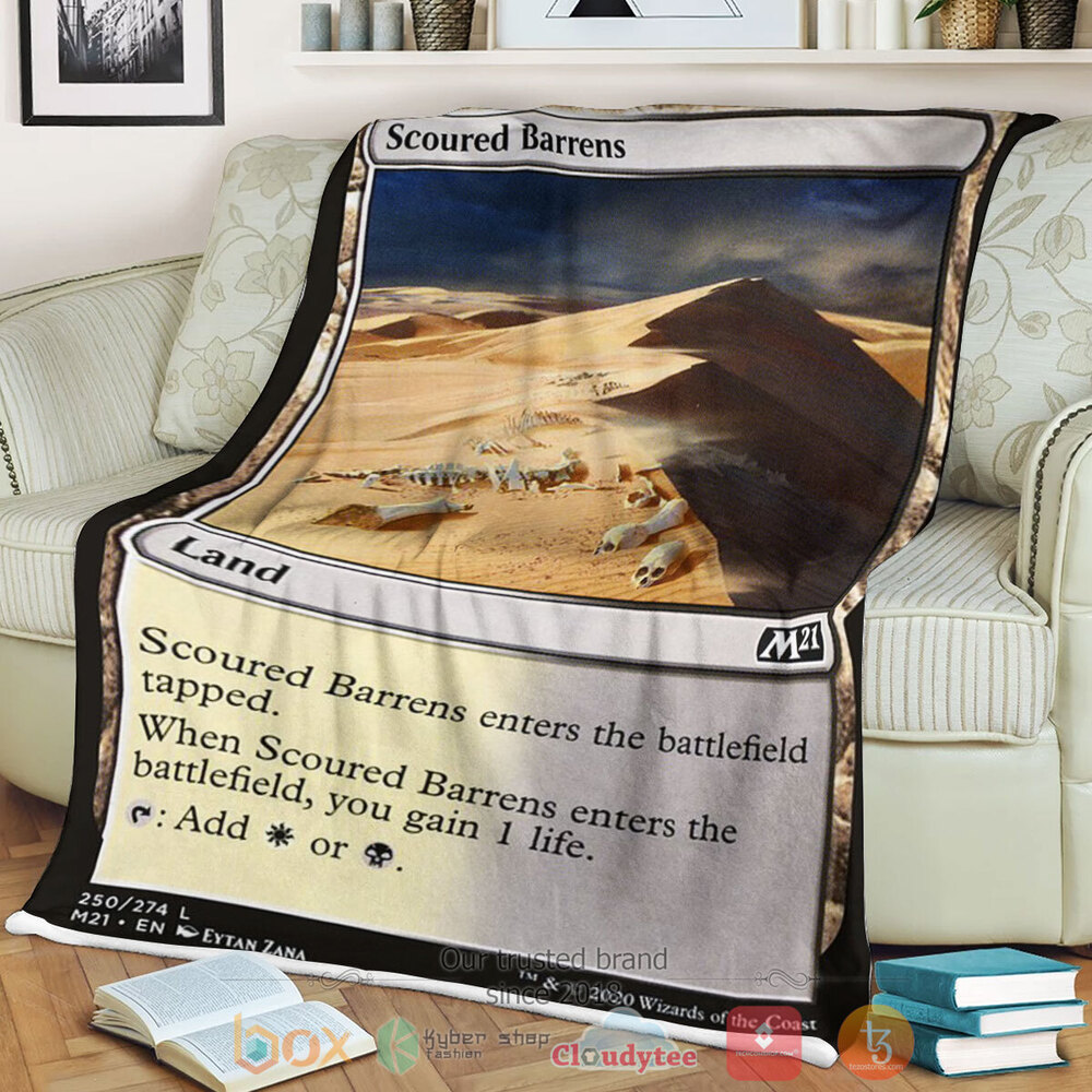 Game Mtg Scoured Barrens Fleece Blanket Game Mtg Scoured Barrens Fleece Blanket