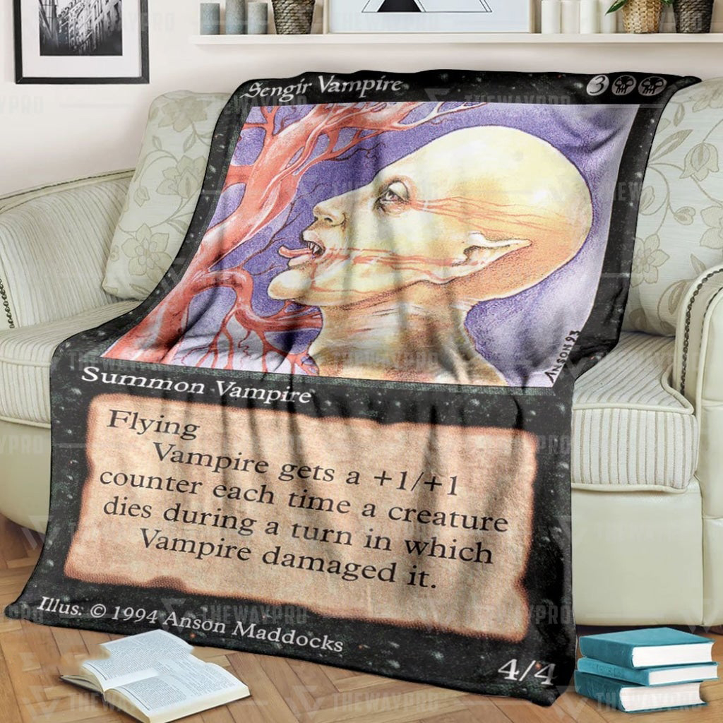 Game Mtg Sengir Vampire Custom Soft Blanket Game Mtg Sengir Vampire Custom Soft Blanket