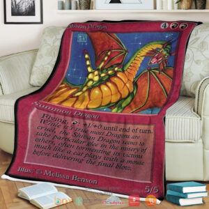 Game Mtg Shivan Dragon Blanket