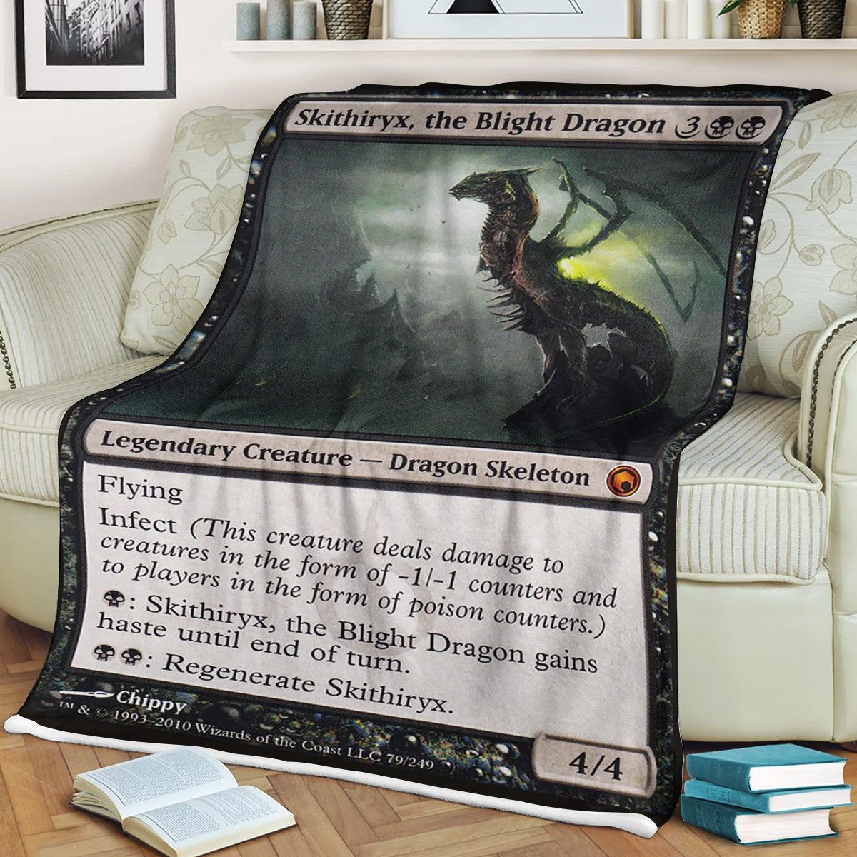 Game Mtg Skithiryx The Blight Dragon Blanket Game Mtg Skithiryx The Blight Dragon Blanket