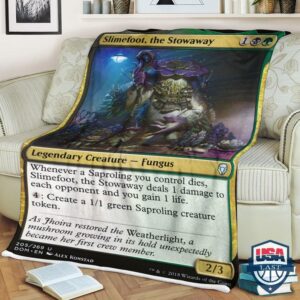 Game Mtg Slimefoot The Stowaway Fleece Blanket