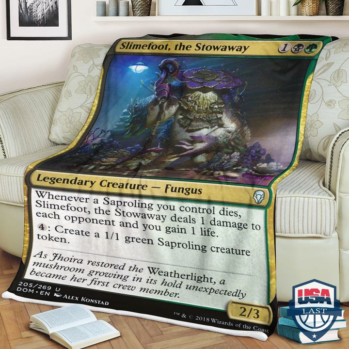 Game Mtg Slimefoot The Stowaway Fleece Blanket Game Mtg Slimefoot The Stowaway Fleece Blanket
