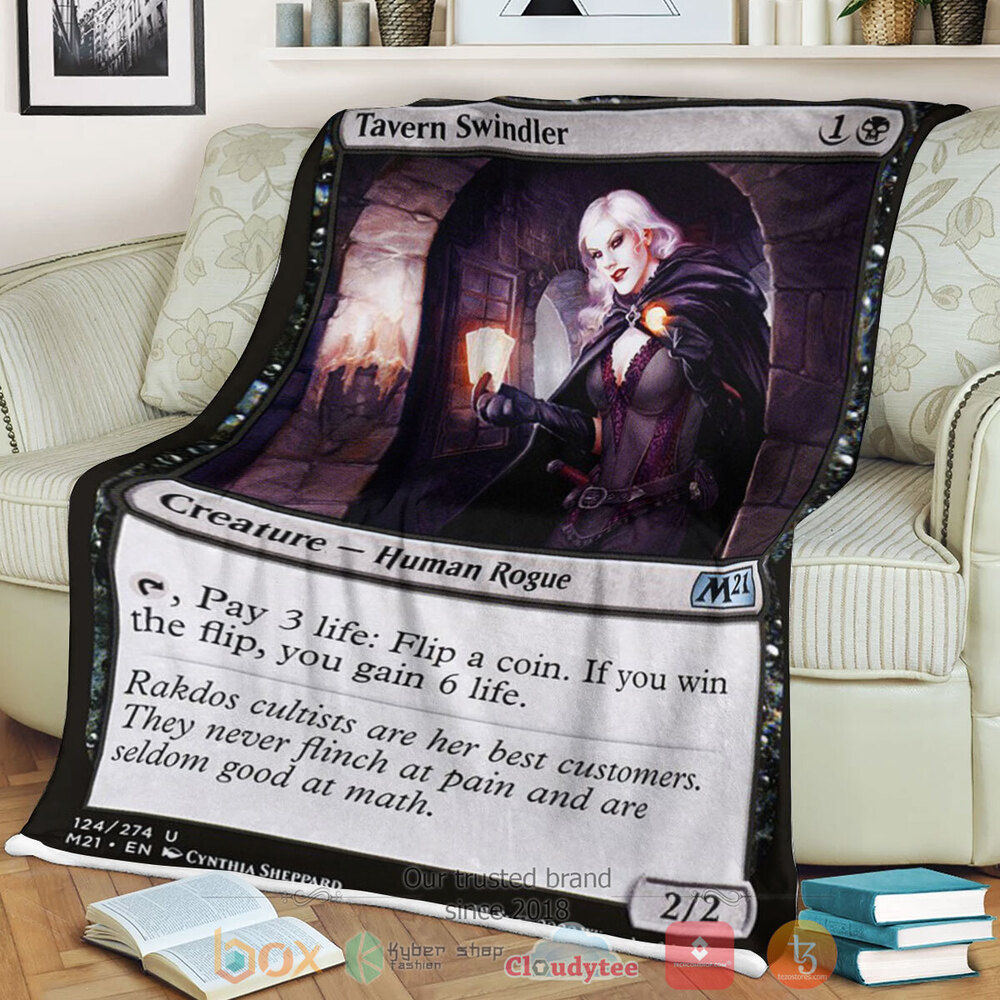 Game Mtg Tavern Swindler Fleece Blanket Game Mtg Tavern Swindler Fleece Blanket