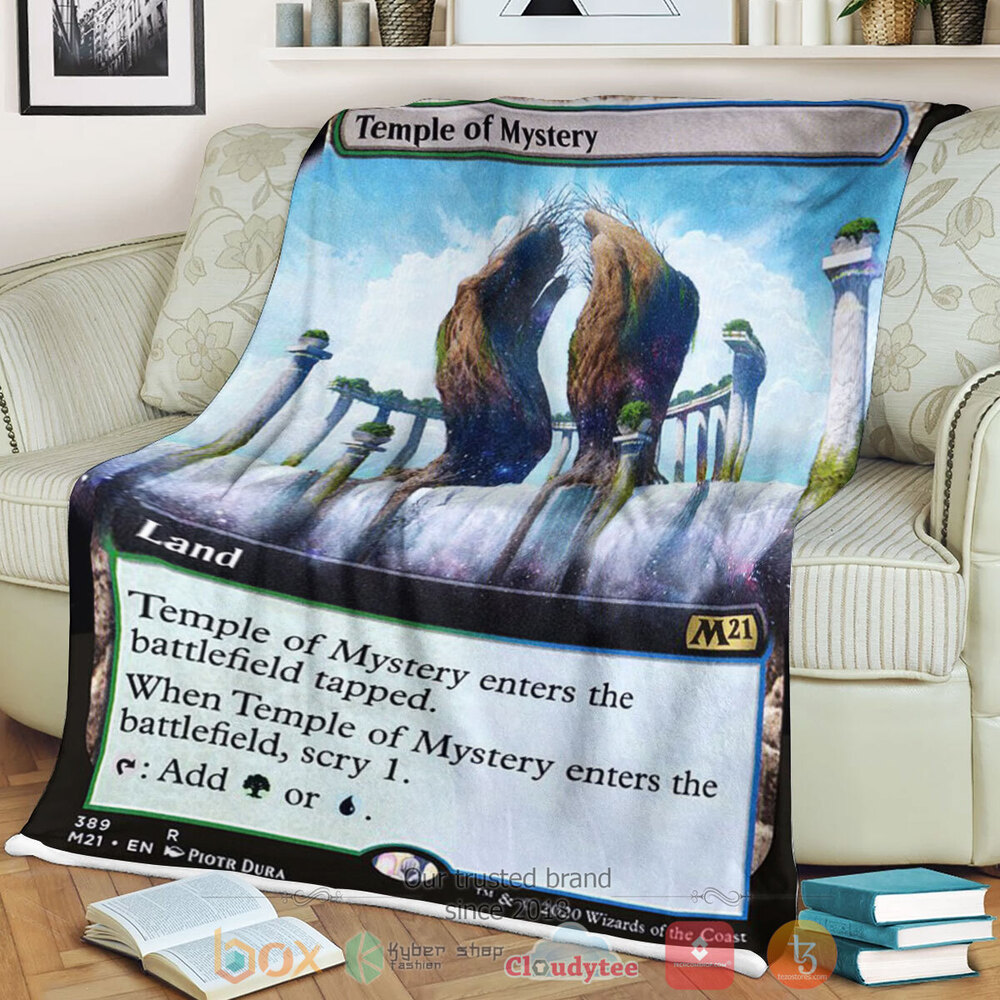 Game Mtg Temple Of Mystery Fleece Blanket Game Mtg Temple Of Mystery Fleece Blanket