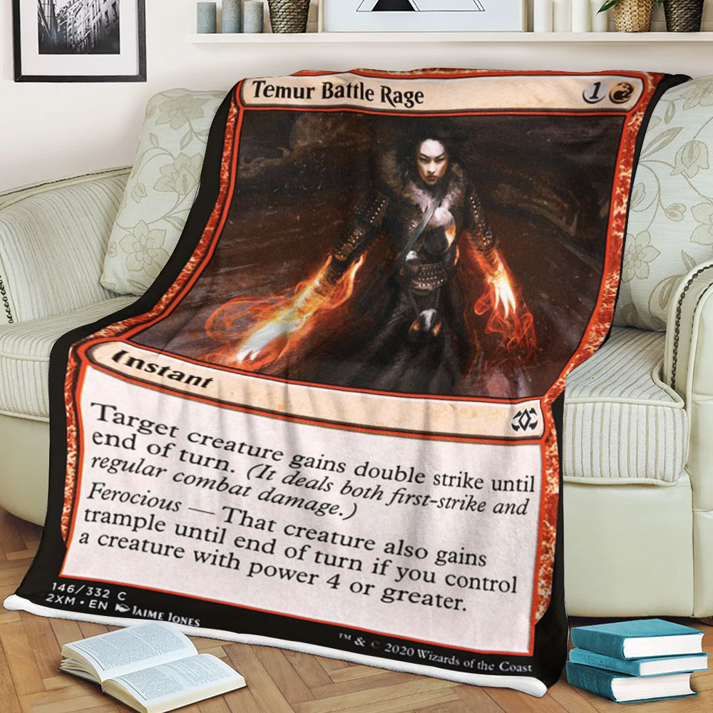 Game Mtg Temur Battle Rage Blanket Game Mtg Temur Battle Rage Blanket