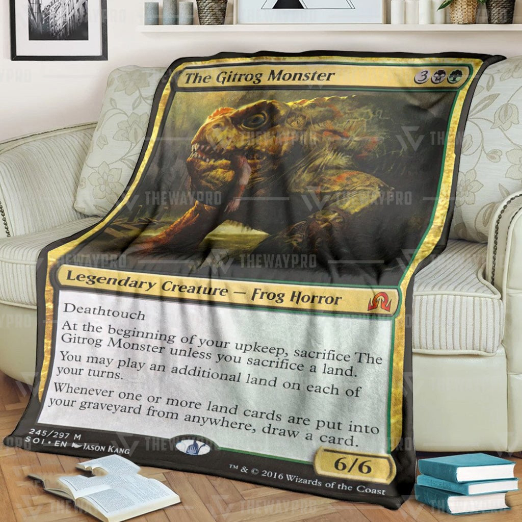 Game Mtg The Gitrog Monster Custom Soft Blanket Game Mtg The Gitrog Monster Custom Soft Blanket