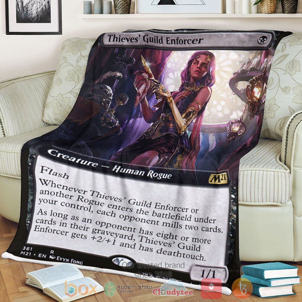 Game Mtg Thieves Guild Enforcer Fleece Blanket Game Mtg Thieves Guild Enforcer Fleece Blanket