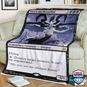Game Mtg Visara The Dreadful Fleece Blanket