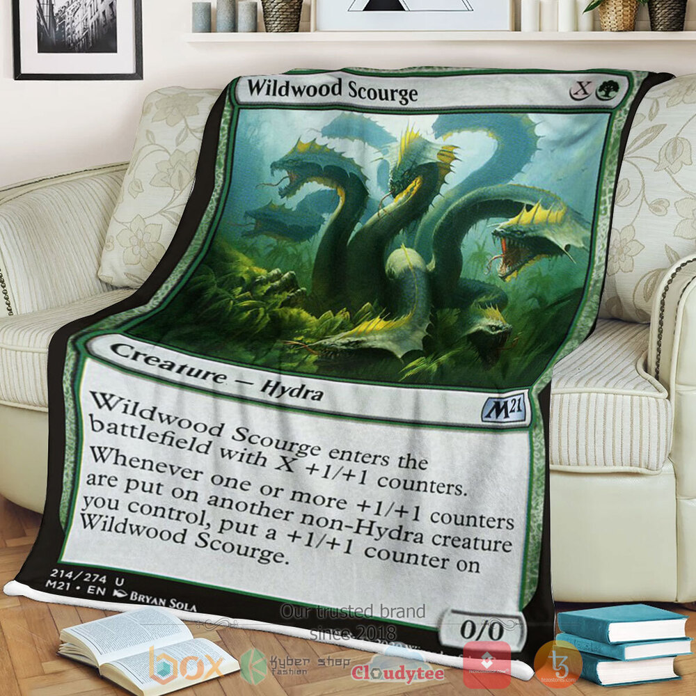Game Mtg Wildwood Scourge Fleece Blanket Game Mtg Wildwood Scourge Fleece Blanket
