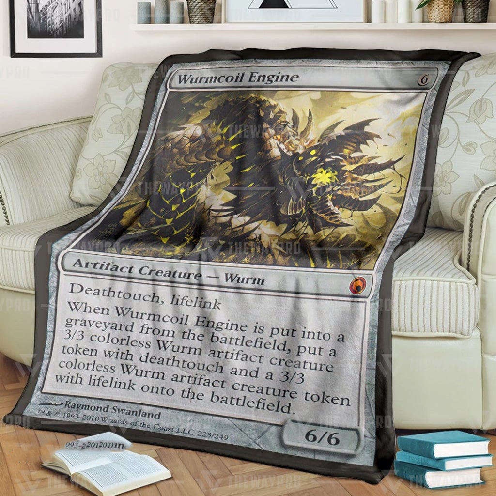 Game Mtg Wurmcoil Engine Custom Soft Blanket Game Mtg Wurmcoil Engine Custom Soft Blanket