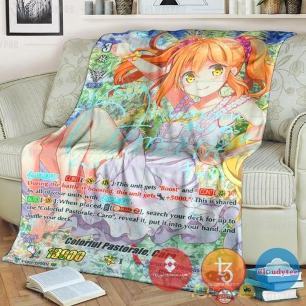 Game Vanguard Cards Colorful Pastorale Caro Rainbow Ssp Soft Blanket Game Vanguard Cards Colorful Pastorale Caro Rainbow Ssp Soft Blanket