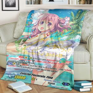 Game Vanguard Cards Colorful Pastorale Fina Rainbow Sp Custom Soft Blanket