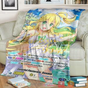 Game Vanguard Cards Colorful Pastorale Sonata Sp Custom Soft Blanket 3
