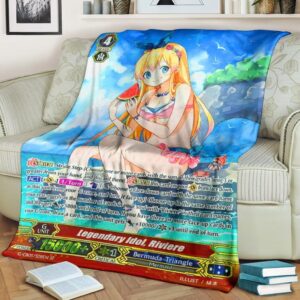 Game Vanguard Cards Legendary Idol Riviere Sp Custom Soft Blanket 2