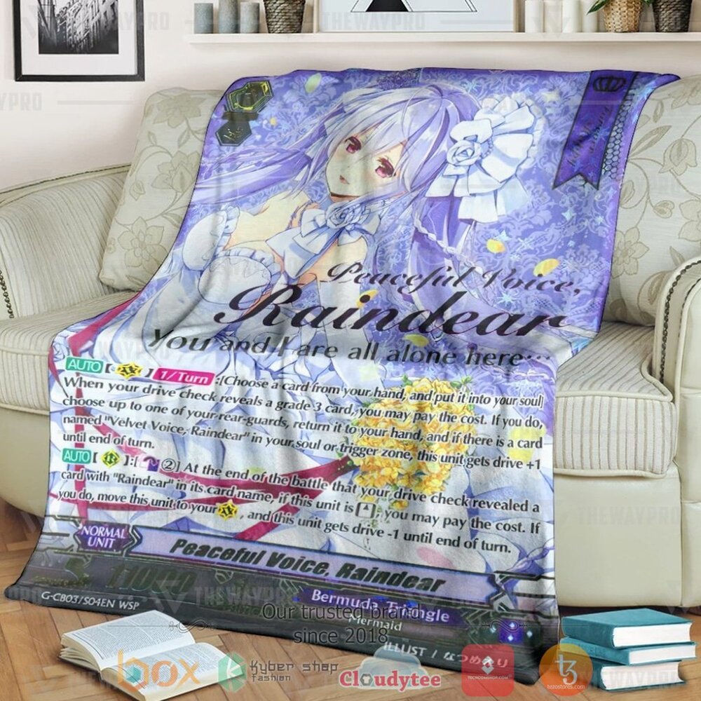 Game Vanguard Cards Peaceful Voice Raindear Wedding Sp Custom Soft Blanket 3 Game Vanguard Cards Peaceful Voice Raindear Wedding Sp Custom Soft Blanket 3