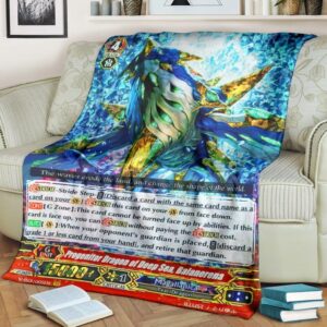 Game Vanguard Cards Progenitor Dragon Of Deep Sea Balanerena Custom Soft Blanket 2