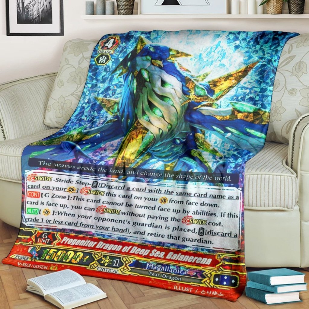 Game Vanguard Cards Progenitor Dragon Of Deep Sea Balanerena Custom Soft Blanket 2 Game Vanguard Cards Progenitor Dragon Of Deep Sea Balanerena Custom Soft Blanket 2
