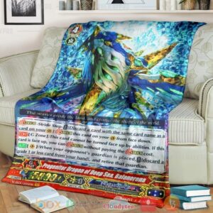 Game Vanguard Cards Progenitor Dragon Of Deep Sea Balanerena Custom Soft Blanket 3