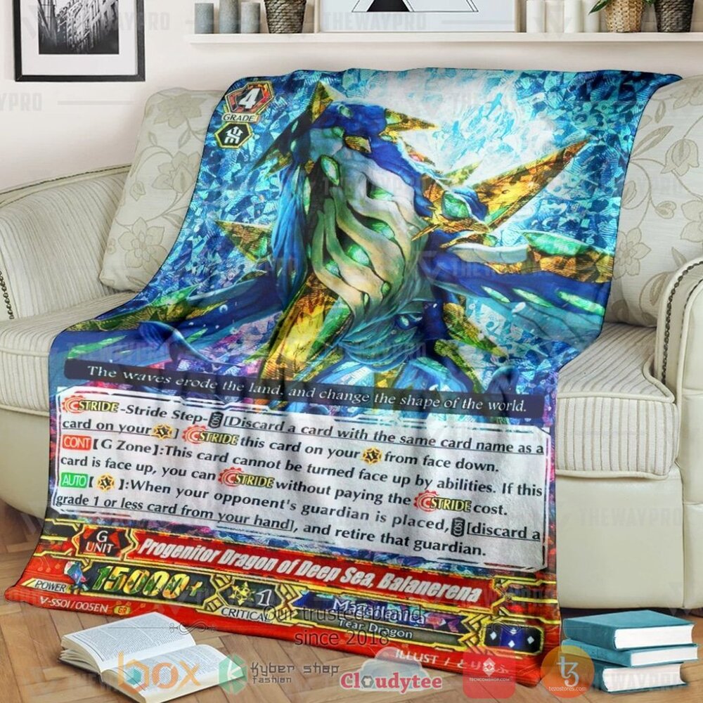 Game Vanguard Cards Progenitor Dragon Of Deep Sea Balanerena Custom Soft Blanket 3 Game Vanguard Cards Progenitor Dragon Of Deep Sea Balanerena Custom Soft Blanket 3