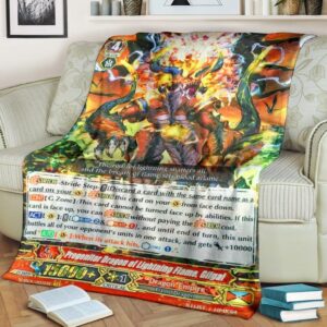 Game Vanguard Cards Progenitor Dragon Of Lightning Flame Gilgal Gr Custom Soft Blanket 2