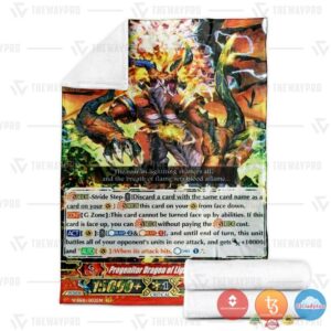 Game Vanguard Cards Progenitor Dragon Of Lightning Flame Gilgal Gr Soft Blanket