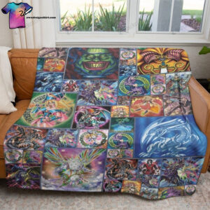 Game Yu Gi Oh Cards Full Print Soft Blanket