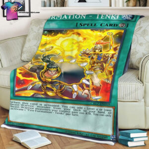 Game Yu Gi Oh Fire Formation Tenki Full Print Soft Blanket