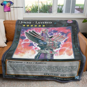 Game Yu Gi Oh Jinzo Layered Full Print Soft Blanket