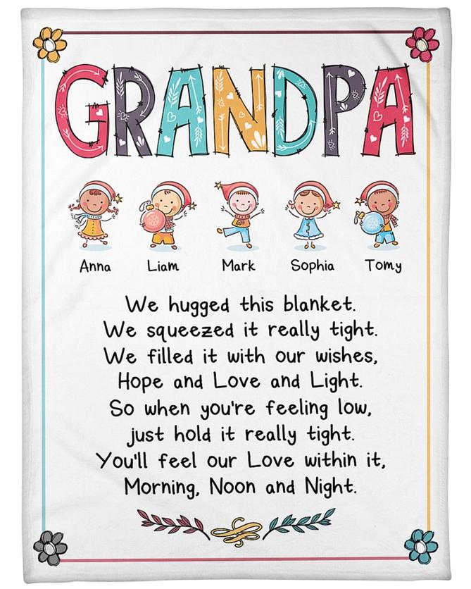 Grandpa We Hugged This Blanket Hope And Love And Light Blanket Grandpa We Hugged This Blanket Hope And Love And Light Blanket