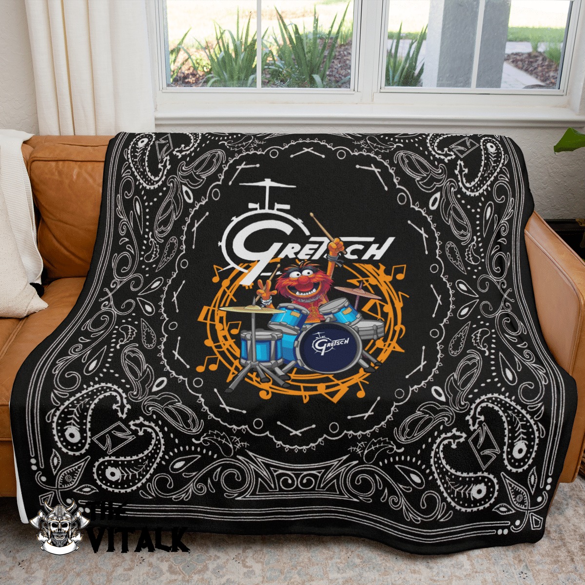 Gretsch Drums Animal The Muppet Fleece Blanket Gretsch Drums Animal The Muppet Fleece Blanket