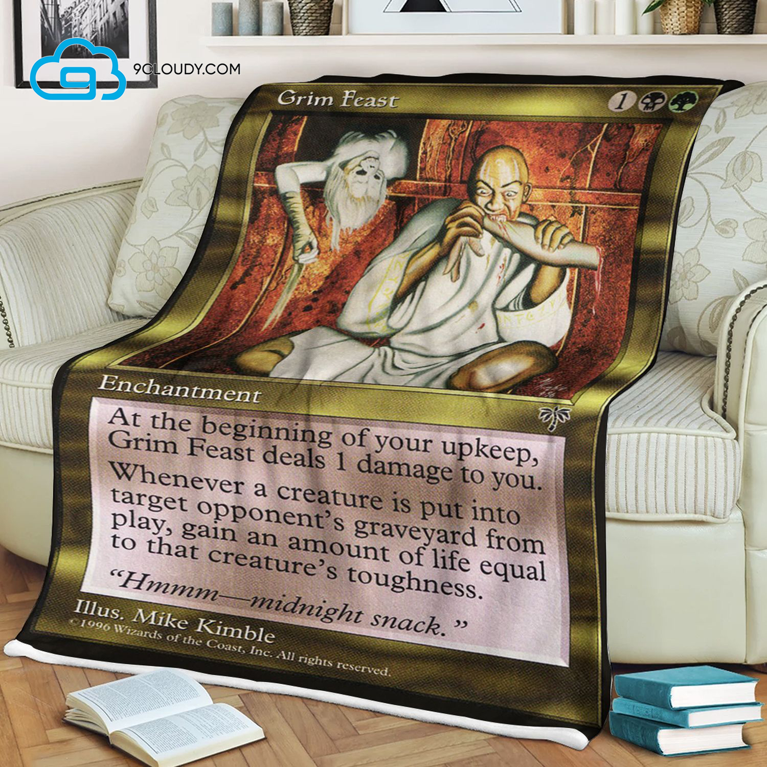 Grim Feast Game Magic The Gathering Blanket Grim Feast Game Magic The Gathering Blanket