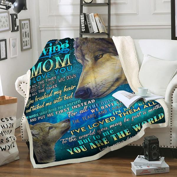 Wolf Custom Blanket Wolf Custom Blanket