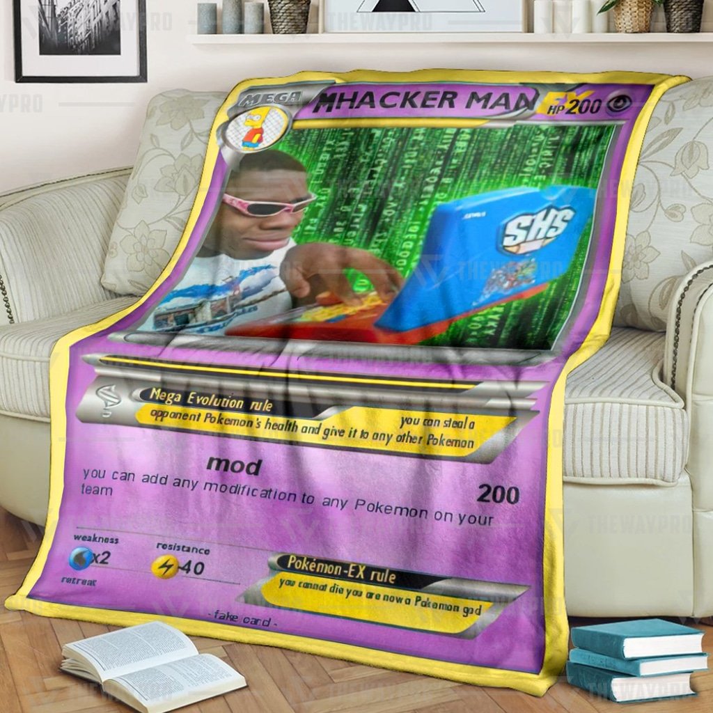 Hacker Man Pokemon Blanket Hacker Man Pokemon Blanket