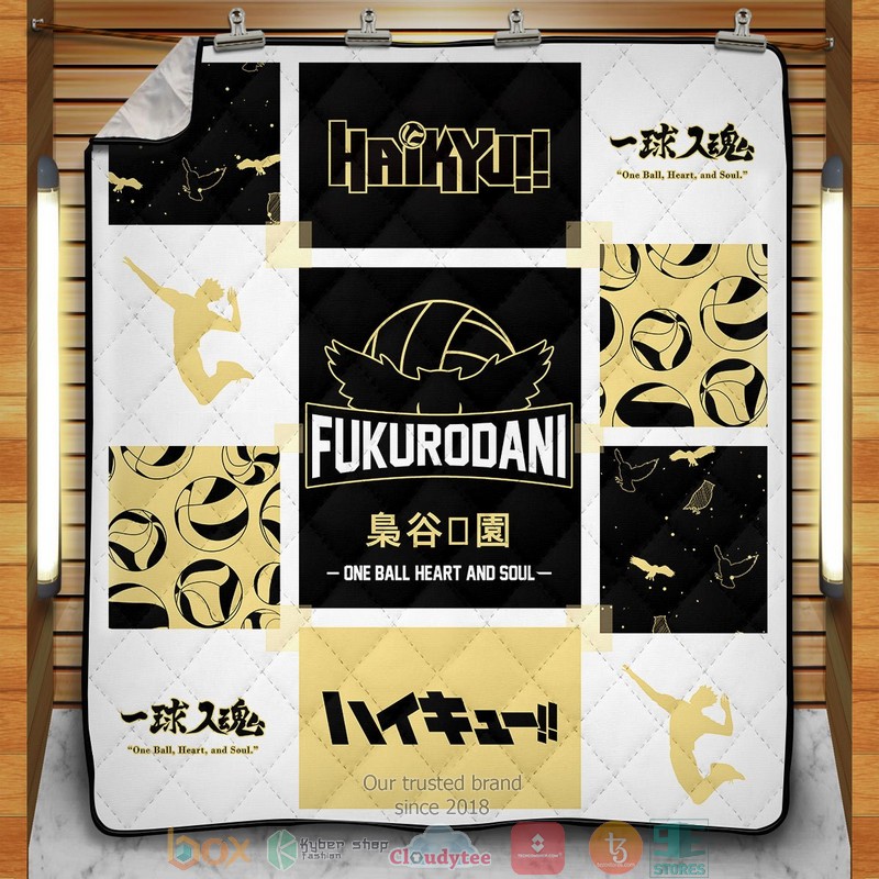 Haikyu Fukurodani Cozy Quilt Blanket Haikyu Fukurodani Cozy Quilt Blanket