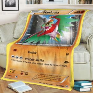 Hawlucha Roaring Skies Pokemon Blanket