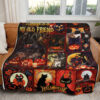 Hello Darkness Black Cat Halloween Blanket