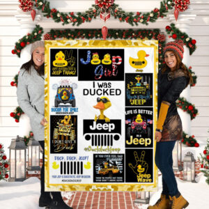 I Was Ducked Jeep Blanket