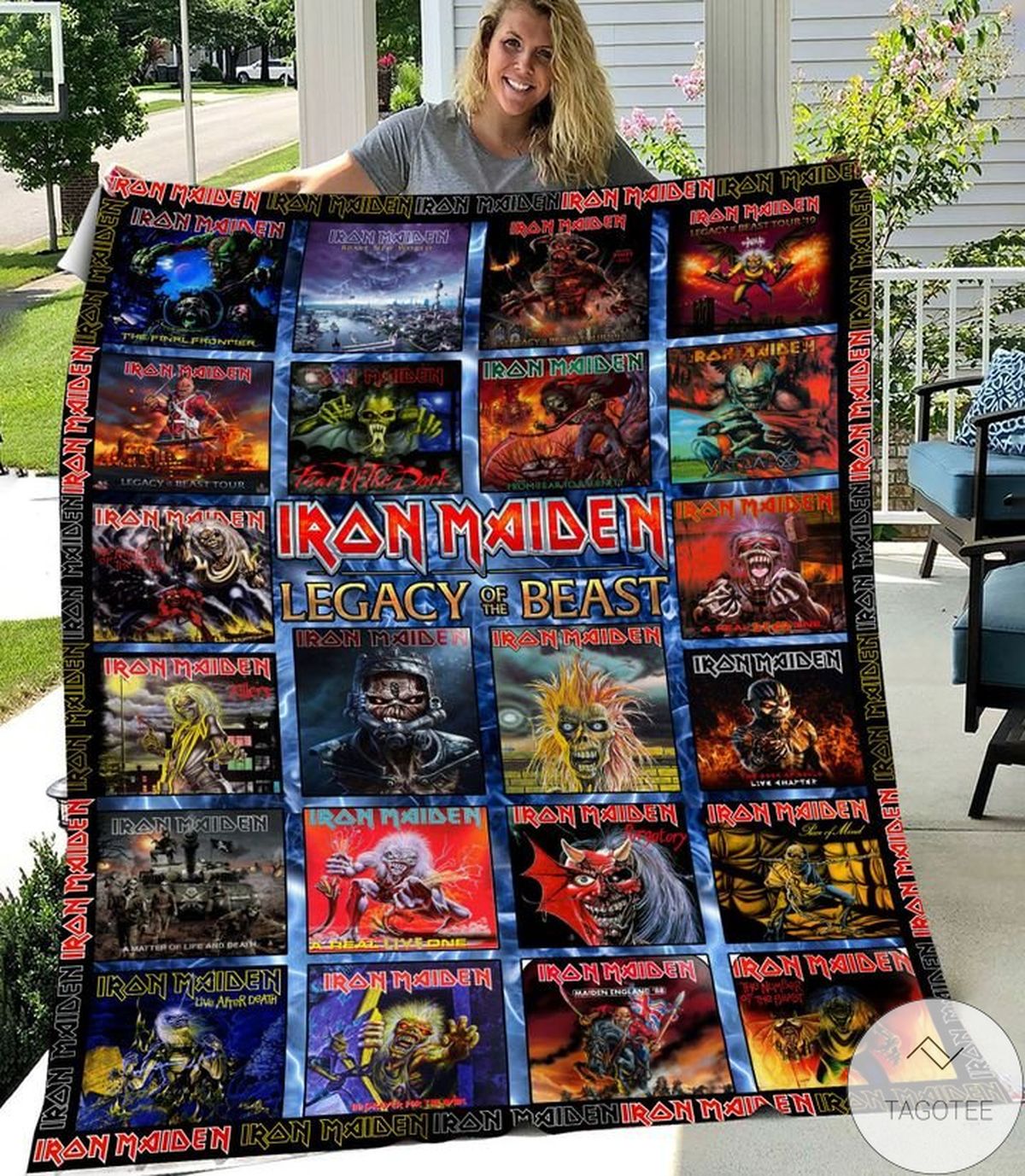 Iron Maiden Legacy Of The Beast Blanket Iron Maiden Legacy Of The Beast Blanket
