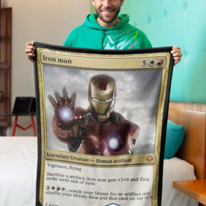 Iron Man Human Artificer Fleece Blanket