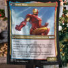 Iron Man Human Warrior Fleece Blanket