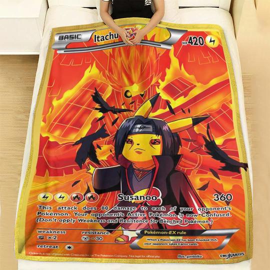 Itachi Pikachu Itachu Soft Blanket Itachi Pikachu Itachu Soft Blanket