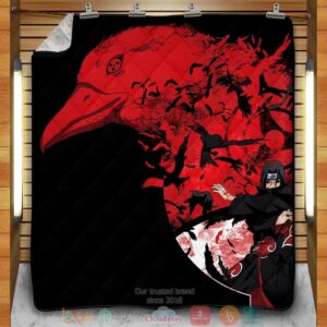 Itachi Summoning Crow Naruto Quilt Blanket