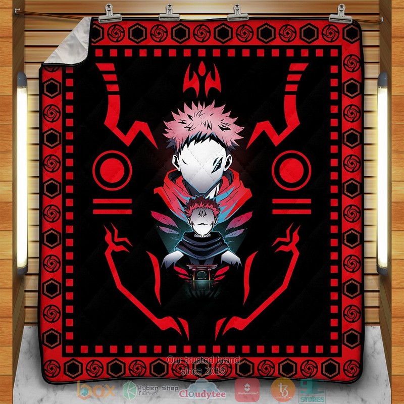 Itadori Jujutsu Kaisen Quilt Blanket Itadori Jujutsu Kaisen Quilt Blanket