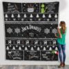 Jack Daniels Grinch Christmas Blanket Quilt