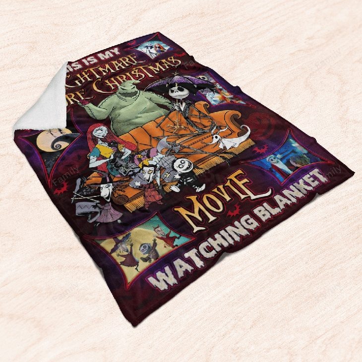 Jack Skellington Sally Oogie Boogie This Is My Nightmare Before Christmas Movie Watching Blanket Quilt Jack Skellington Sally Oogie Boogie This Is My Nightmare Before Christmas Movie Watching Blanket Quilt