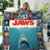 Jaws Shark Movie Quilt Blanket