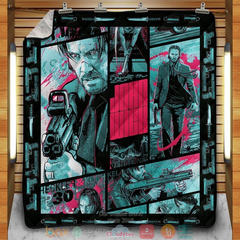 John Wick Quilt Blanket John Wick Quilt Blanket